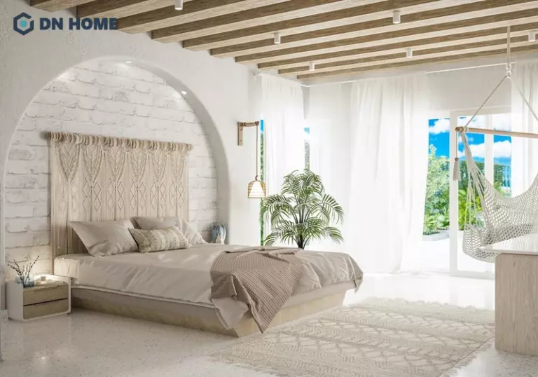 Cửa vòm tạo cảm giác không gian cao và thoáng đãng hơn