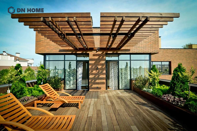 Khi thiết kế sân thượng cần đảm bảo tạo được không gian thoáng đãng, mát mẻ