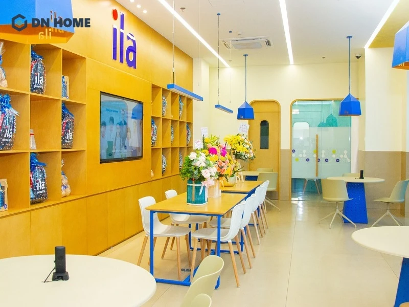Sự kết hợp hài hoà giữa màu sắc và ánh sáng, bố trí nội thất tạo nên không gian giảng dạy, học tập lý tưởng