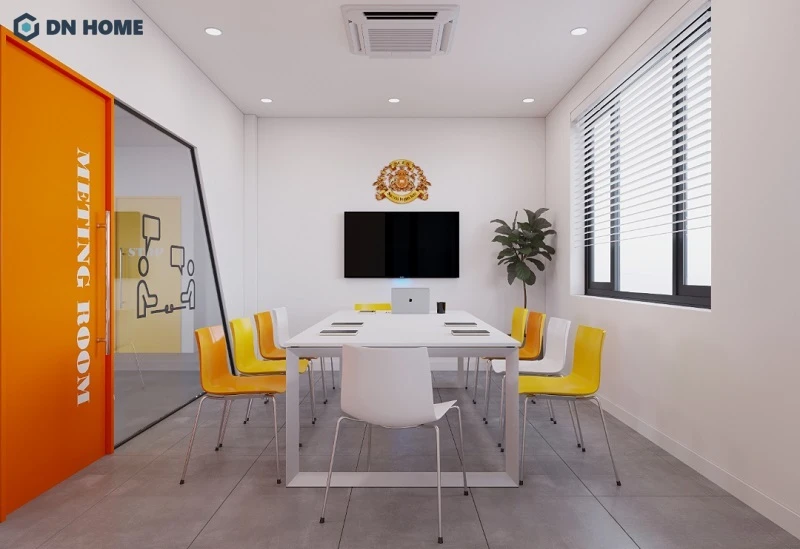 Mẫu thiết kế nội thất trung tâm đơn giản thích hợp dành cho lớp ít học viên