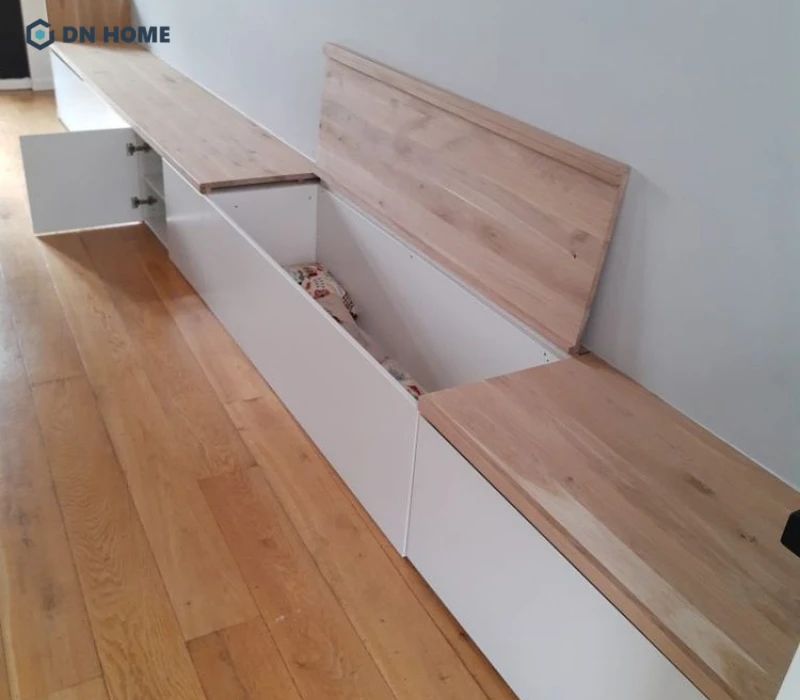 Sử dụng ghế tích hợp họp đựng chứa vật dụng tối ưu không gian