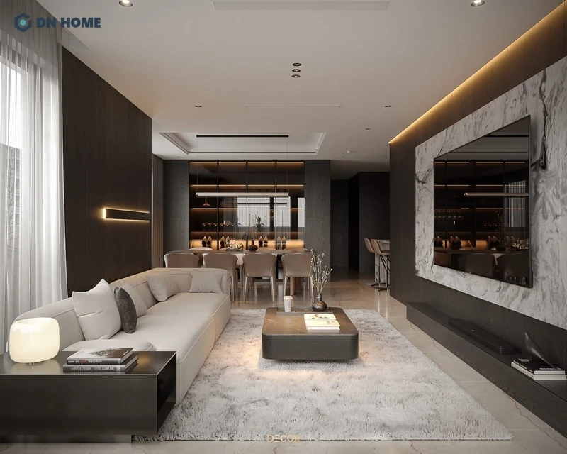 Phong cách hiện đại đề cao sự tối giản trong đường nét trang trí