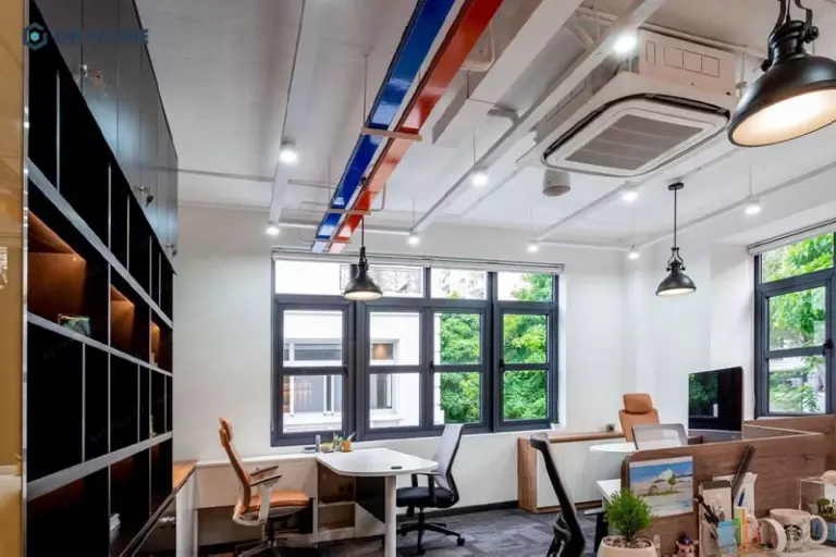 Thiết kế trần nhà sáng tạo vừa là điểm nhấn văn phòng vừa nâng cao cảm hứng làm việc nhân viên