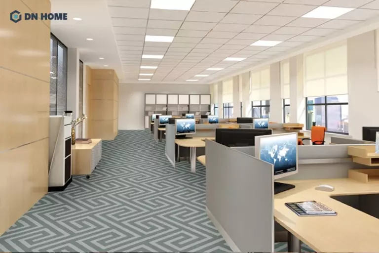Khi chọn thảm trang trí văn phòng cần đảm bảo hài hòa về chất liệu, màu sắc và hoa văn