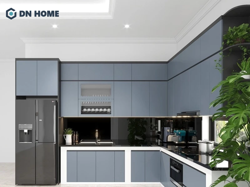 Tủ bếp Laminate có độ bền cao và khả năng chống ẩm tốt
