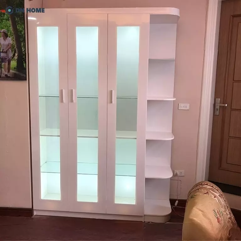 Tủ đựng túi xách trong phòng ngủ làm từ vật liệu nhựa