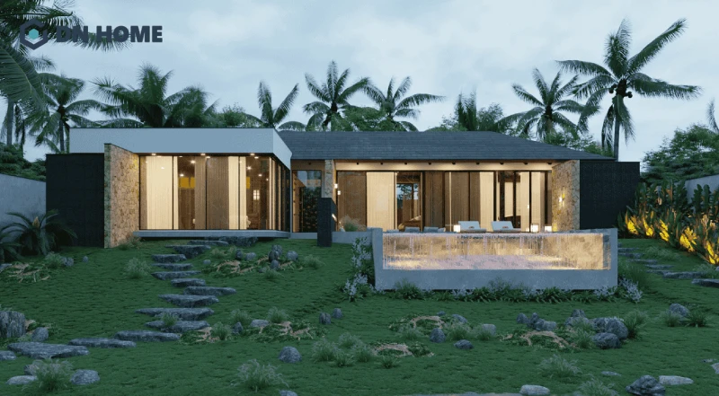 Hướng cửa và sân là vô cùng quan trọng khi thiết kế biệt thự