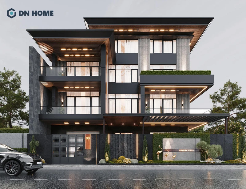 Biệt thự kết hợp kinh doanh được thiết kế hiện đại, khoa học để tối ưu diện tích và công năng