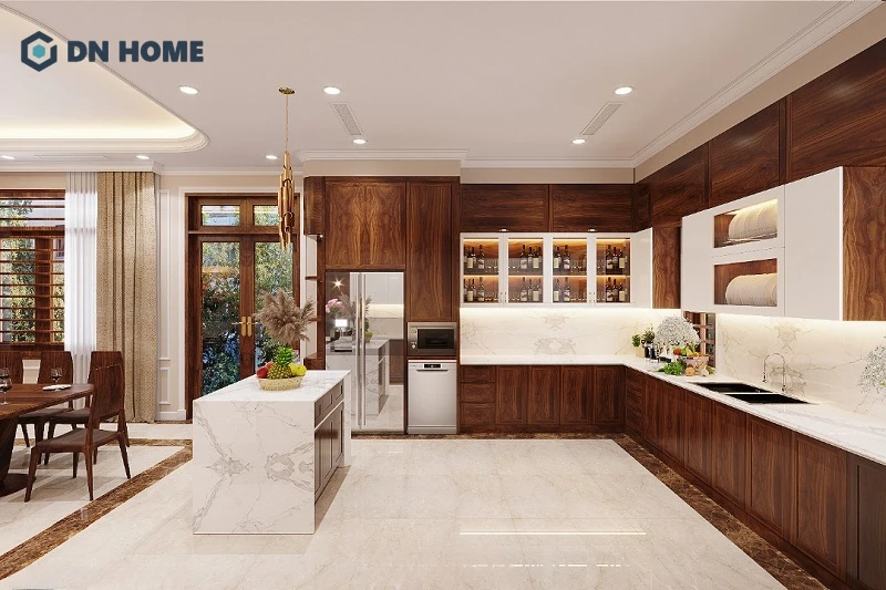 Bố trí bếp khoa học sẽ giúp quá trình nấu nướng, sinh hoạt trở nên thuận tiện, dễ dàng hơn