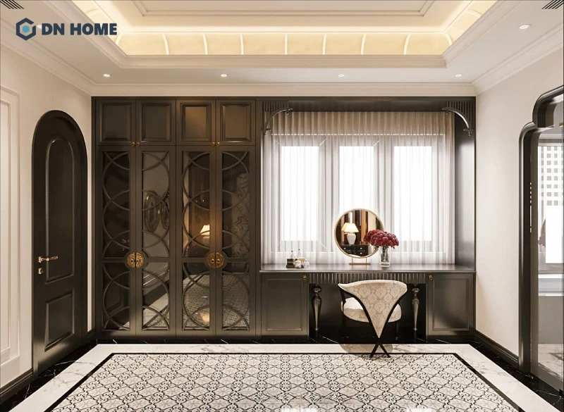 Thiết kế hệ tủ âm tường, kịch trần góp phần tối ưu diện tích và tăng tính thẩm mỹ cho không gian