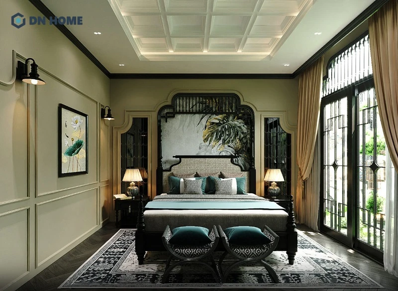 Phong cách Indochine đặc biệt phù hợp với gia chủ yêu thích vẻ đẹp hoài cổ, trân trọng giá trị văn hóa truyền thống