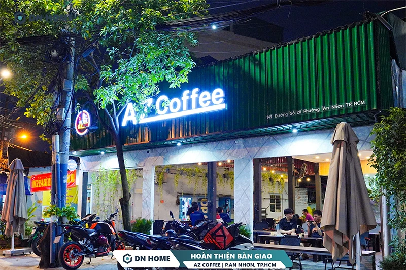 AZ Coffee - Dự án quán cafe phong cách Industrial kết hợp Rustic được DN HOME thực hiện