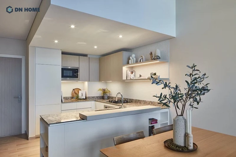 Mẫu decor bếp cho không gian sống có diện tích hạn chế