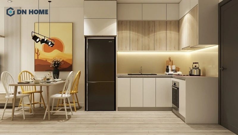 Mẫu decor bếp đơn giản, đề cao sự ngăn nắp và tinh giản