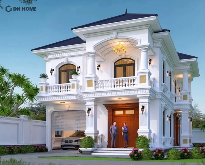 Sự phối màu tinh tế là điểm nhấn giúp công trình trở nên nổi bật, thẩm mỹ hơn