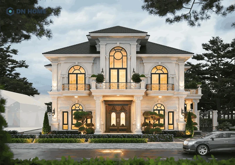 Nhà phố 2 tầng kiểu biệt thự thể hiện rõ đẳng cấp và vị thế của gia chủ