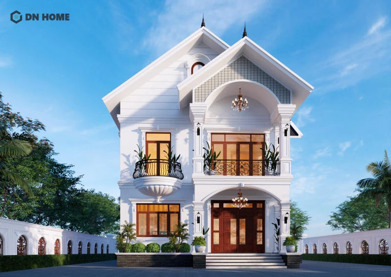 Độ dốc lớn của mái Thái vừa giúp thoát nước nhanh vừa giúp công trình trông bề thế hơn