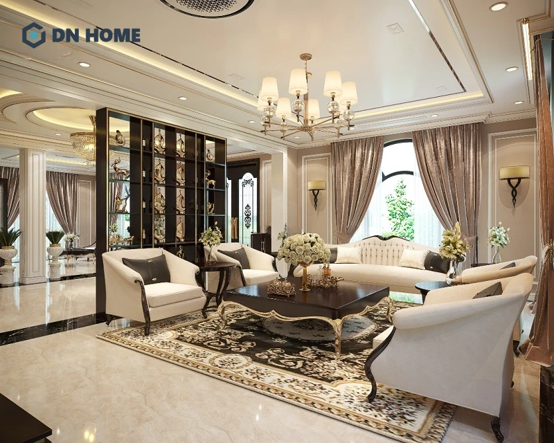 Mỗi món nội thất được lựa chọn đều tôn lên gu thẩm mỹ đẳng cấp của gia chủ