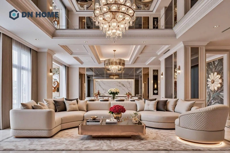 Không gian thanh lịch, thời thượng kết hợp giữa tân cổ điển và hiện đại