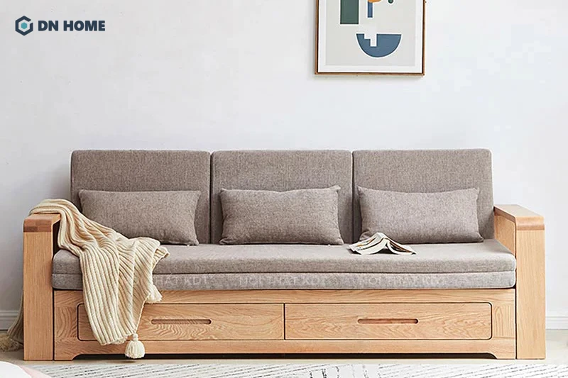 Phong cách tối giản hướng đến các loại sofa đa năng, tích hợp thêm tủ lưu trữ