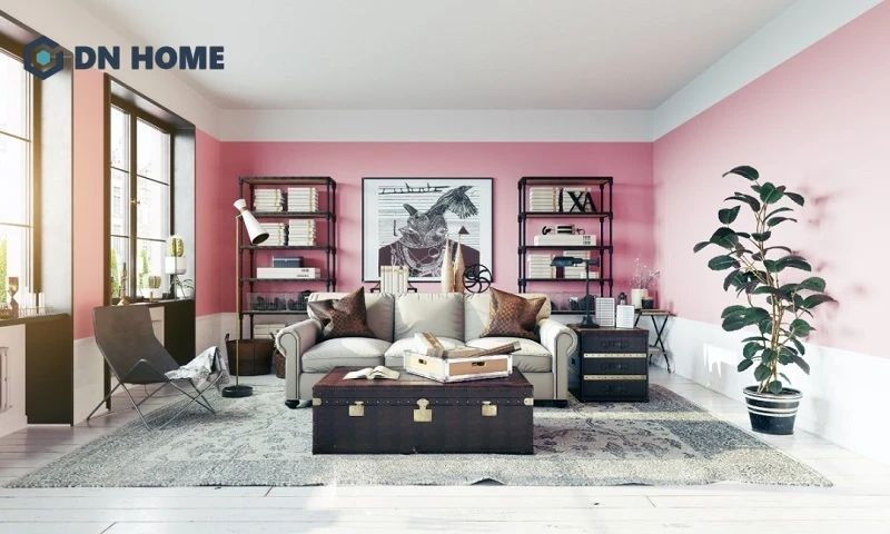 Phong cách Vintage kết hợp với các gam màu nổi mang đến sự mới mẻ và cá tính hơn cho không gian