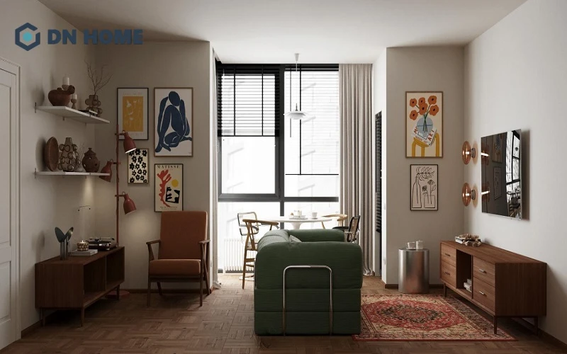 Phong cách Vintage Pop color là lựa chọn vô cùng lý tưởng cho những gia chủ yêu thích vẻ đẹp cá tính, năng động