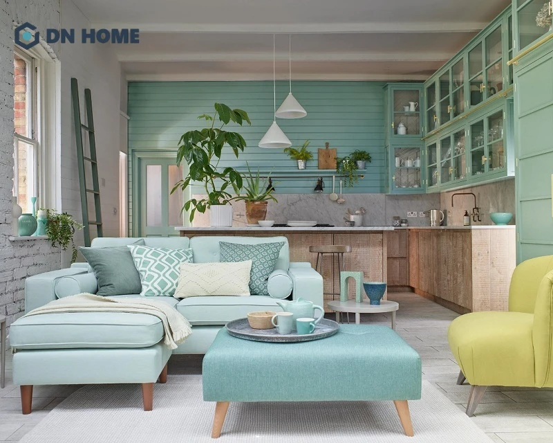 Mẫu phòng khách phong cách Vintage là lựa chọn lý tưởng cho những gia chủ yêu thích vẻ đẹp nhẹ nhàng