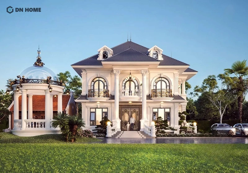 Biệt thự 9x18m mang vẻ đẹp vừa truyền thống Á Đông, vừa hiện đại bề thế
