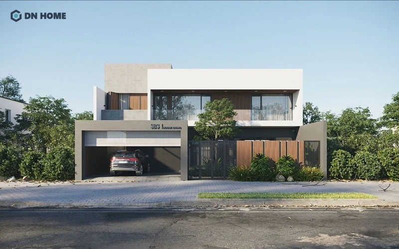Mẫu biệt thự 9x18m mái bằng hiện đại, gợi lên sự gọn gàng cho tổng thể công trình