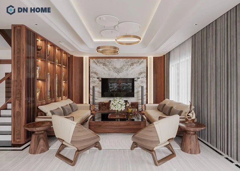 DN HOME đảm bảo thi công chuẩn xác theo bản vẽ, giúp công trình đạt đến độ hoàn thiện và tính thẩm mỹ cao