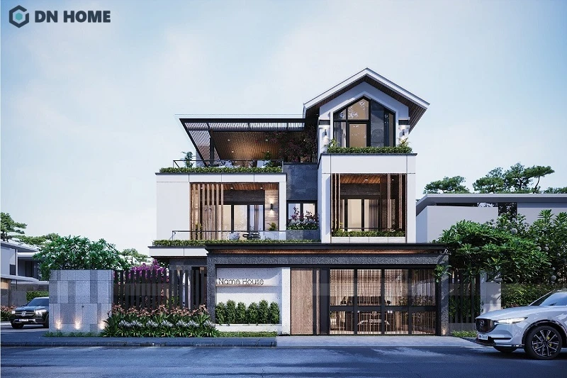 Hệ mái Thái dễ dàng kết hợp với các phong cách thiết kế khác nhau, tăng thêm tính thẩm mỹ cho công trình