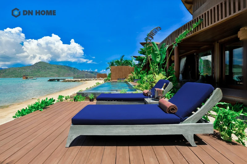 Không gian biệt thự nghỉ dưỡng ven biển phóng khoáng, thư giãn và thoải mái
