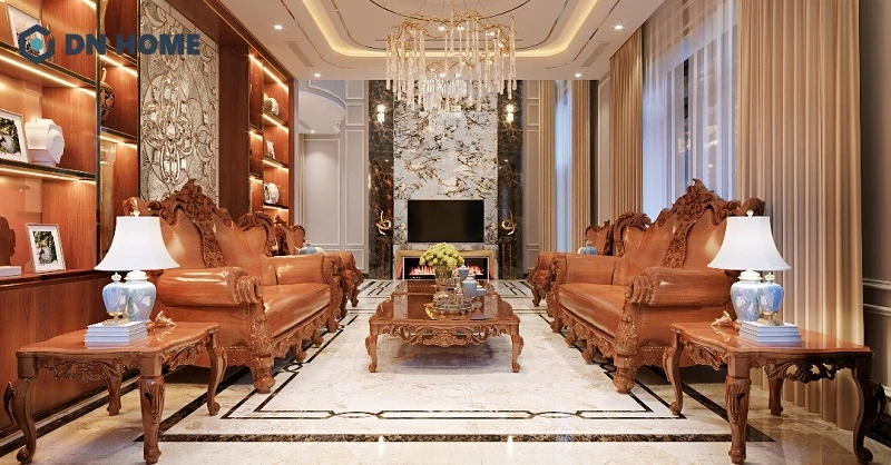 Mẫu thiết kế biệt thự phố phong cách Châu Âu tân cổ điển sang trọng