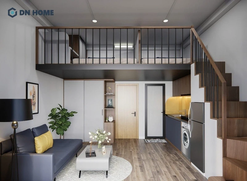 Trong không gian căn hộ mini 15m2, phần nội thất nên ưu tiên những món có thiết kế đơn giản, đa năng