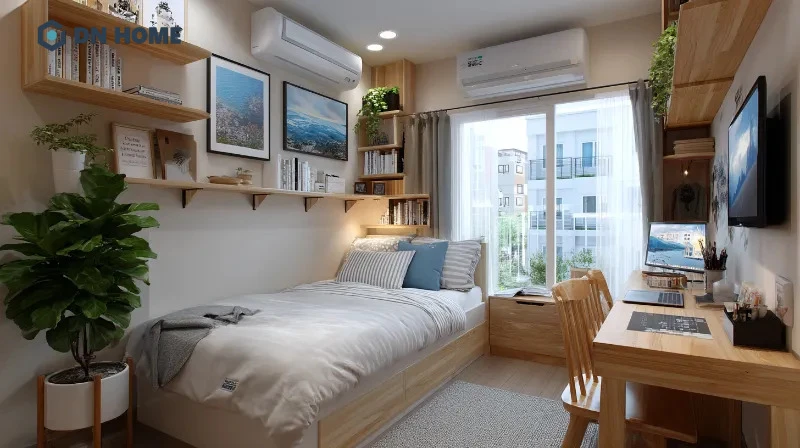 Thiết kế căn hộ mini 15m2 nên kết hợp hài hoà giữa ánh sáng tự nhiên và hệ thống chiếu sáng nhân tạo