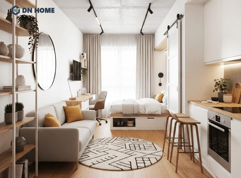 Thiết kế không gian mở là xu hướng phổ biến trong các căn hộ nhỏ
