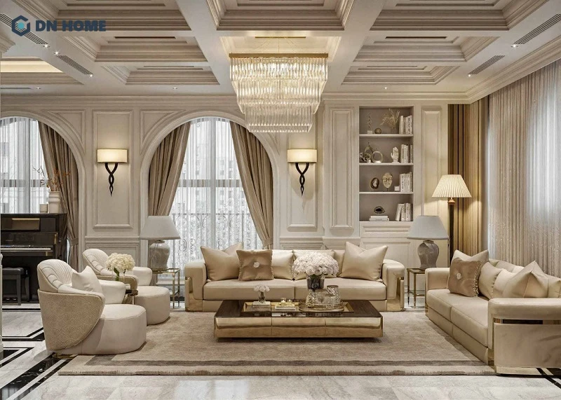 Thiết kế nội thất chung cư 150m2 phong cách tân cổ điển là lựa chọn phù hợp cho gia chủ yêu thích không gian sống sang trọng
