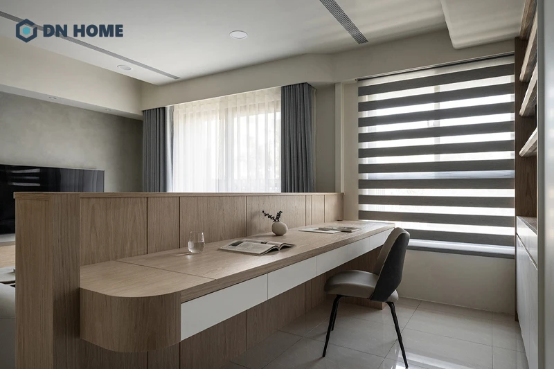 Tận dụng và phân chia không gian thông minh giúp tăng công năng, tiện nghi cho căn chung cư 56m2