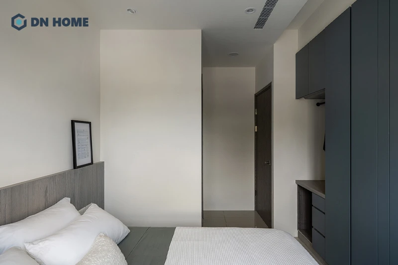 Phong cách thiết kế hiện đại với đặc trưng đường nét tinh gọn mang đến vẻ đẹp tinh tế cho phòng ngủ