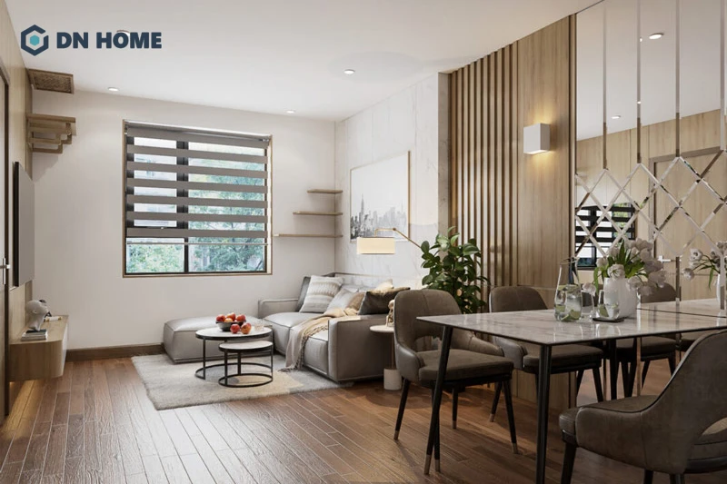 Cần phân chia các khu vực chức năng trong chung cư 56m2 khoa học để đảm bảo công năng, tiện nghi