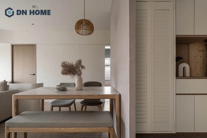 Chất liệu gỗ sáng màu là đặc trưng không thể thiếu trong thiết kế nội thất phong cách Bắc Âu