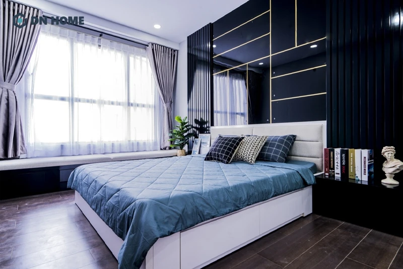 Cần đặt đầu giường ngủ tựa vào bức tường vững chắc để tạo cảm giác an tâm