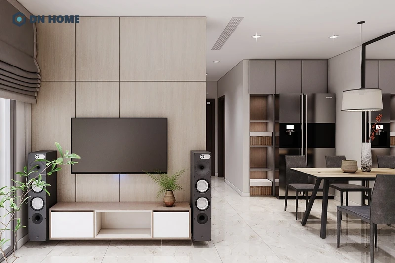 Các đường nét hình khối rõ ràng là đặc trưng thiết kế chung cư phong cách hiện đại