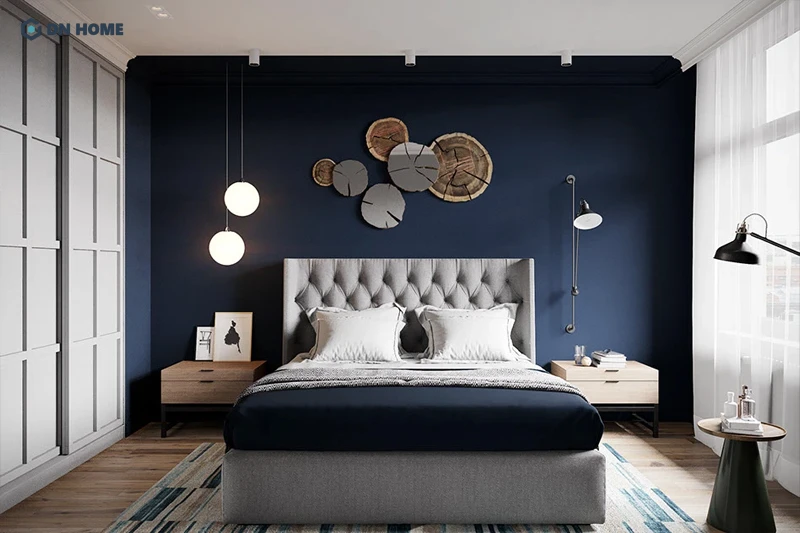 Sự kết hợp giữa các gam màu trang nhã và đường cong nội thất tạo điểm nhấn cho căn hộ phong cách Châu Âu