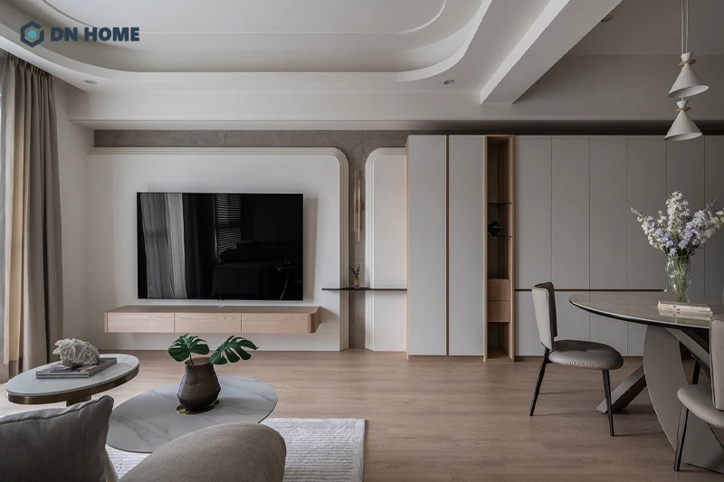 Các đường nét kiến trúc phong cách tối giản trở nên nổi bật hơn nhờ ánh sáng tự nhiên