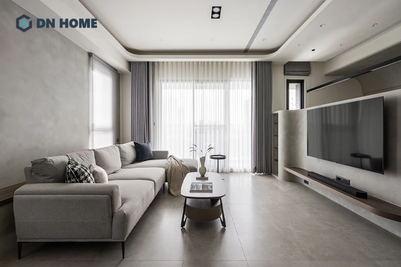 Đối với chung cư phong cách tối giản, không gian chỉ nên sử dụng 1 - 2 gam màu làm chủ đạo