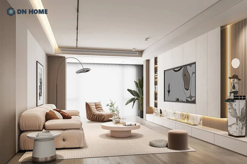 Chung cư phong cách tối giản chỉ sử dụng 1 - 2 gam màu làm chủ đạo
