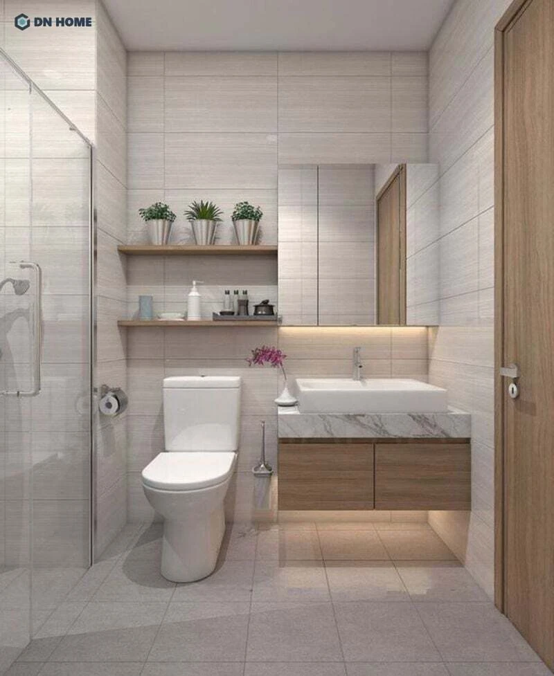 Việc sử dụng tông màu ấm giúp không gian trở nên có chiều sâu hơn