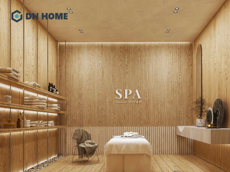 Thiết kế spa kết hợp phong thủy giúp không gian cân bằng và mang lại cảm giác an tâm