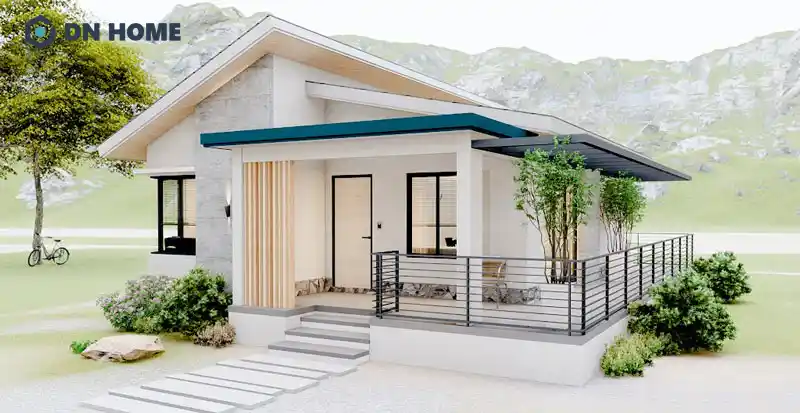 Nhà cấp 4 mái lệch